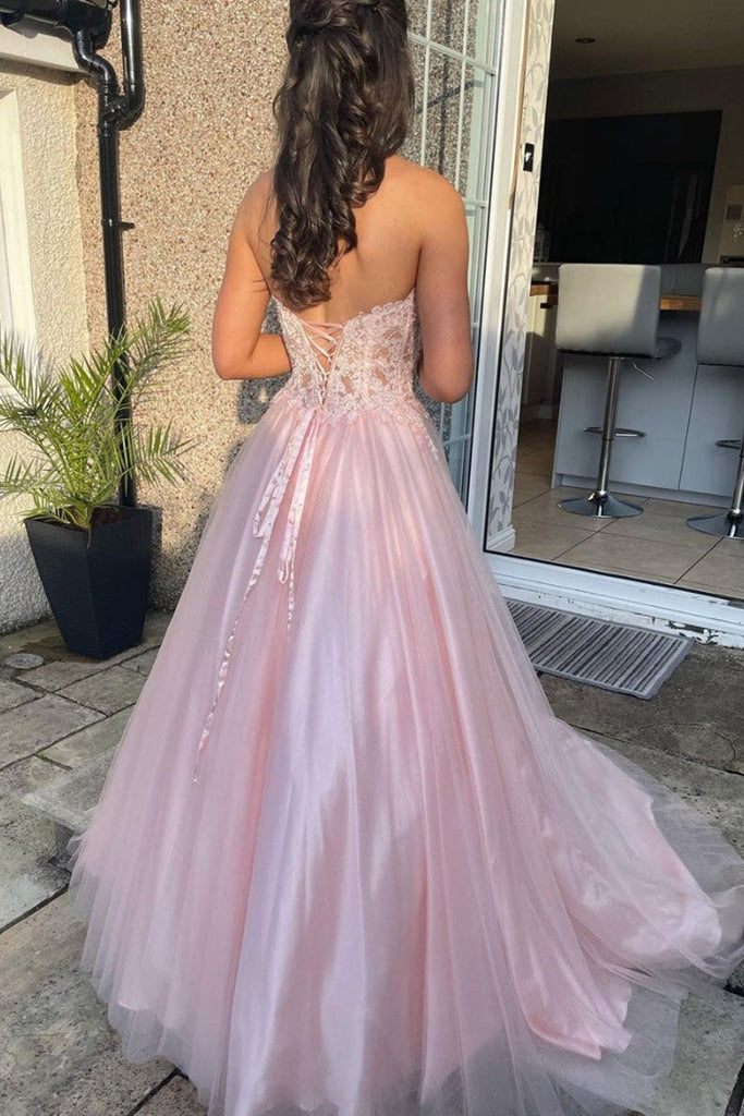 light pink formal dress